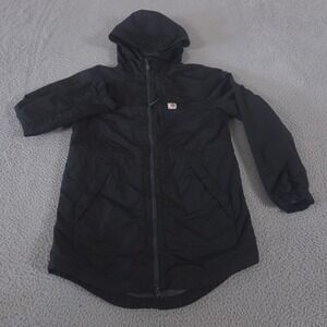 Carhartt Jacket Womens S Black Rockford Nylon Rain Defender Hooded Windbreaker